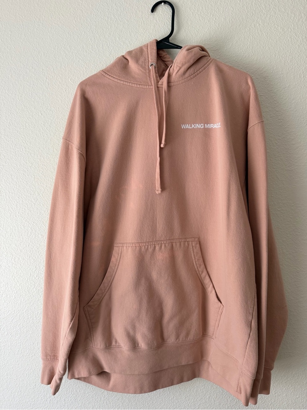 Men's Crewneck Hoodie in Dusty Pink